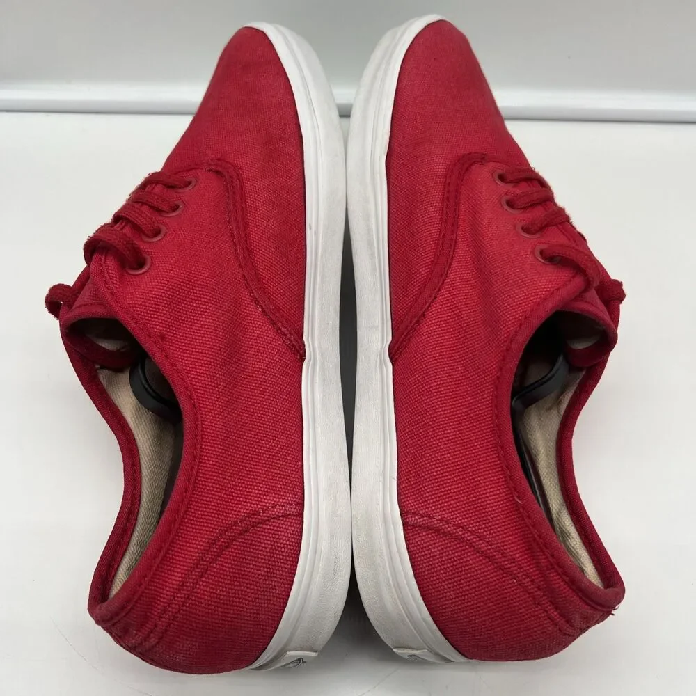 Vans Off The Wall Red Canvas Classic Skateboard Shoes Men's 9 Women's 10.5 TB4R